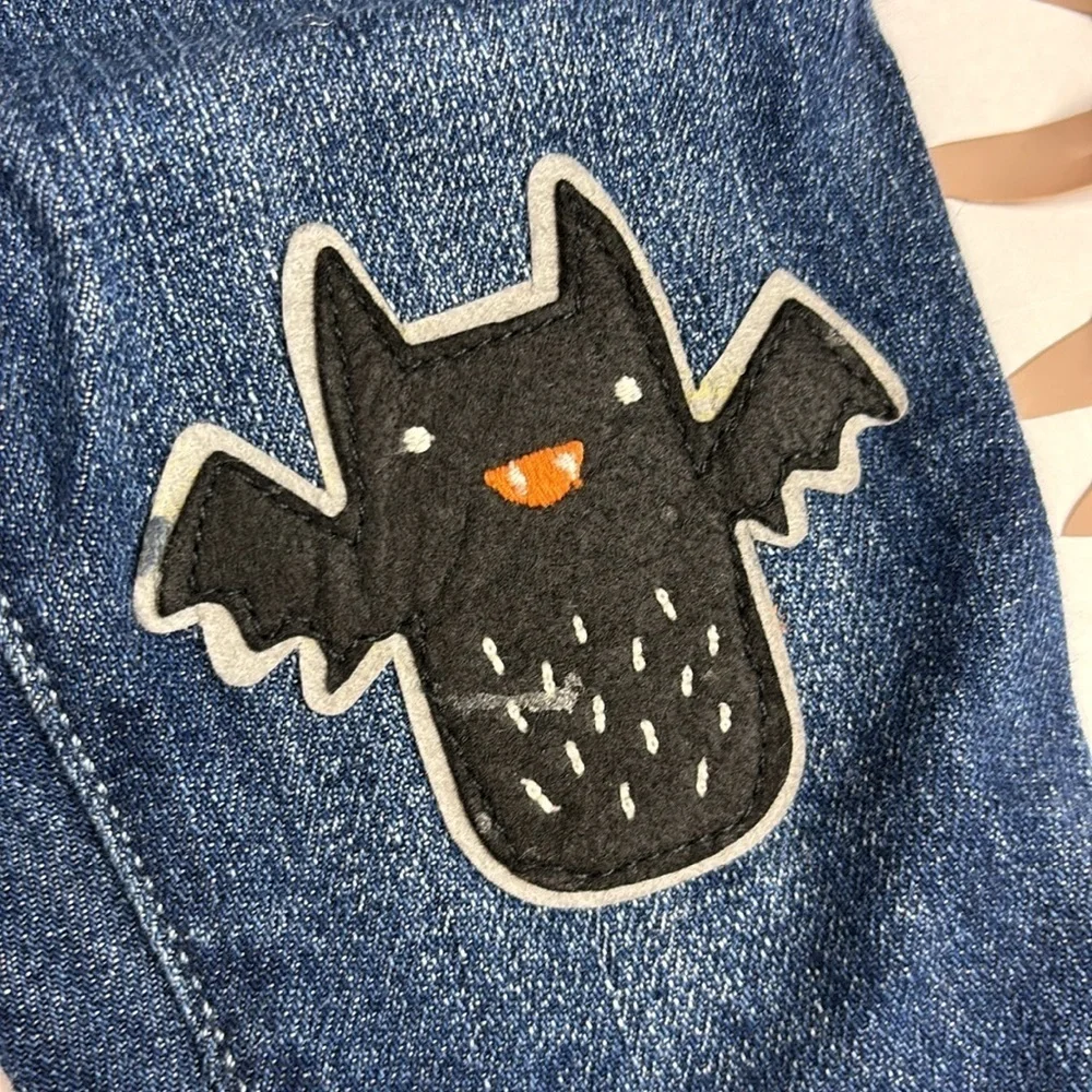 NWT GAP Baby Halloween Jeans with Ghost and Bat Patches - Size 3-6 Months